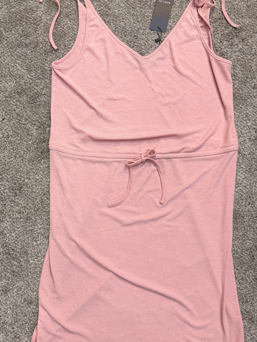Sheilay Rose Pink Knit Sleeveless Dress sz M NWT
